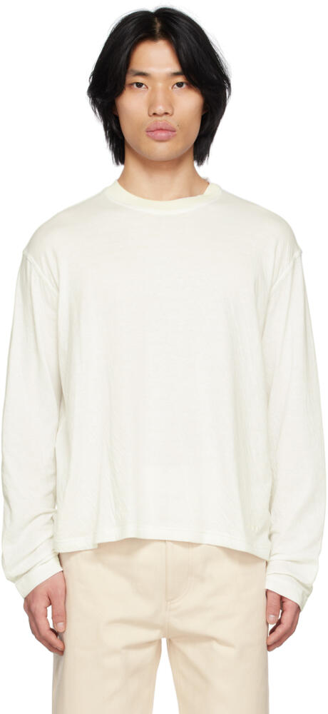 SUNNEI White Striped Long Sleeve T-Shirt Cover