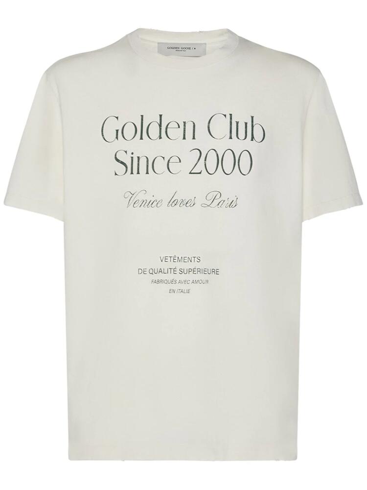 GOLDEN GOOSE Journey Cotton T-shirt Cover