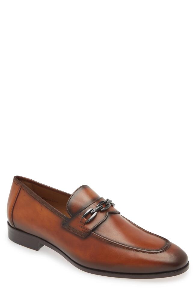 Mezlan Bit Ornament Leather Loafer in Cognac Cover