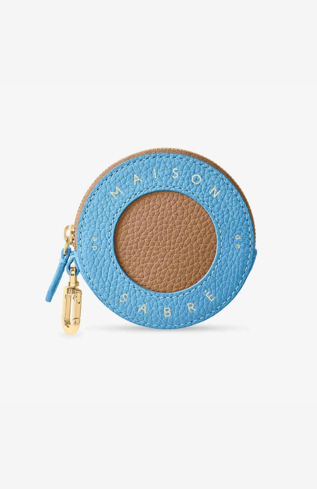 MAISON de SABRÉ Leather Coin Purse in Sky Sandstone Cover