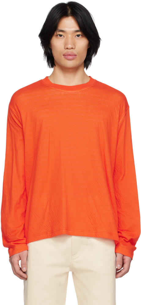 SUNNEI Orange Reversible Long Sleeve T-Shirt Cover