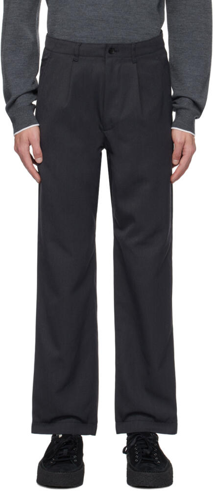 nanamica Gray Pleated Trousers Cover