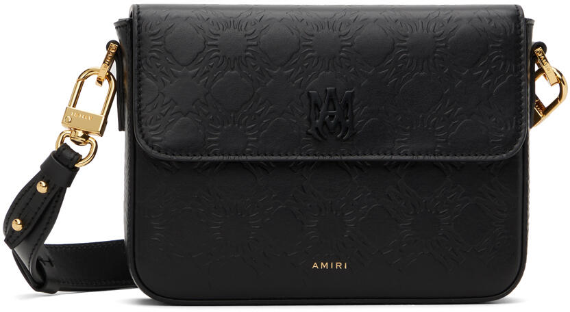 AMIRI Black MA Quad Leather Crossbody Bag Cover