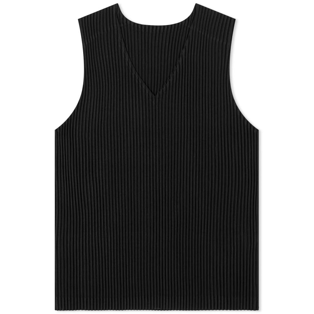 Homme Plissé Issey Miyake Men's Pleated Vest in Black Cover