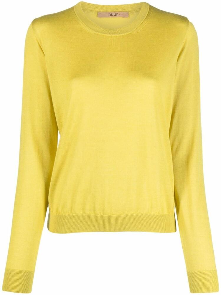 Nuur round-neck knit jumper - Yellow Cover