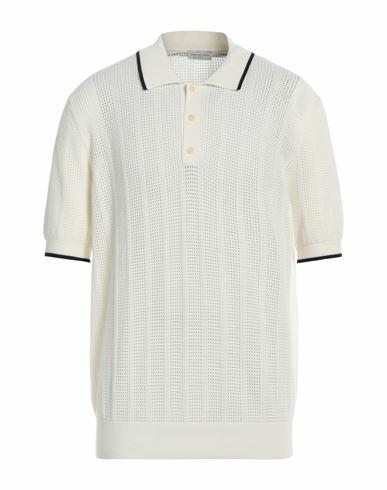 Dries Van Noten Man Sweater Ivory Modal, Polyester, Silk Cover