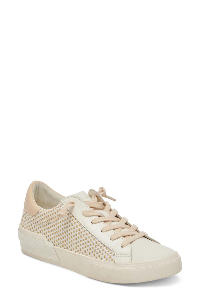 Dolce Vita Zina Sneaker in Tan/Cream Raffia Cover