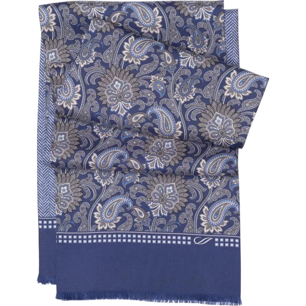 Elizabetta Pasquino - Silk Scarf for Men in Navy Cover