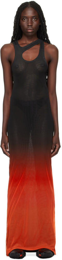 Ottolinger Black & Red Gradient Maxi Dress Cover