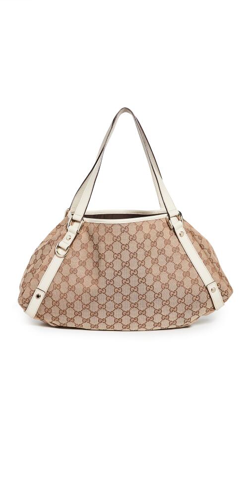 Shopbop Archive Gucci Abbey Tote Medium, Gg Canvas Brown Cover