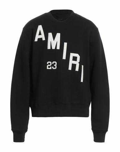 Amiri Man Sweatshirt Black Cotton Cover