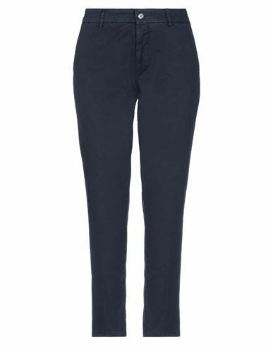 Berwich Woman Pants Midnight blue Cotton, Elastane Cover