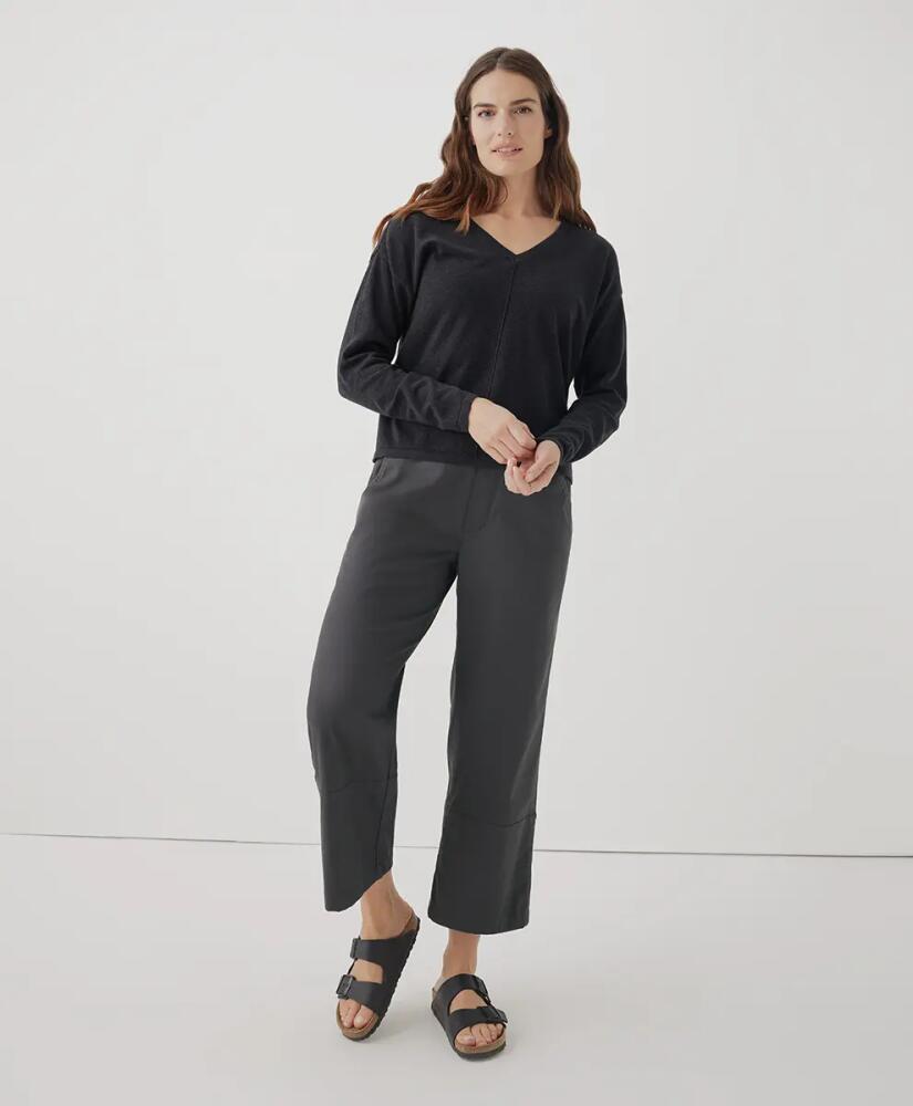 Pact Organic Cotton Daily Twill Crop Pant in Storm Cover