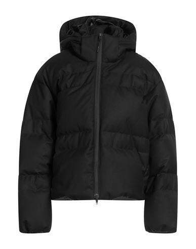 Y-3 Woman Puffer Black Wool, Polyester Cover