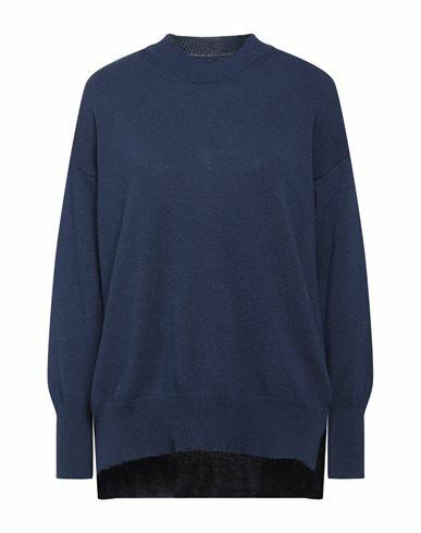 Roberto Collina Woman Sweater Navy blue Merino Wool, Cashmere Cover