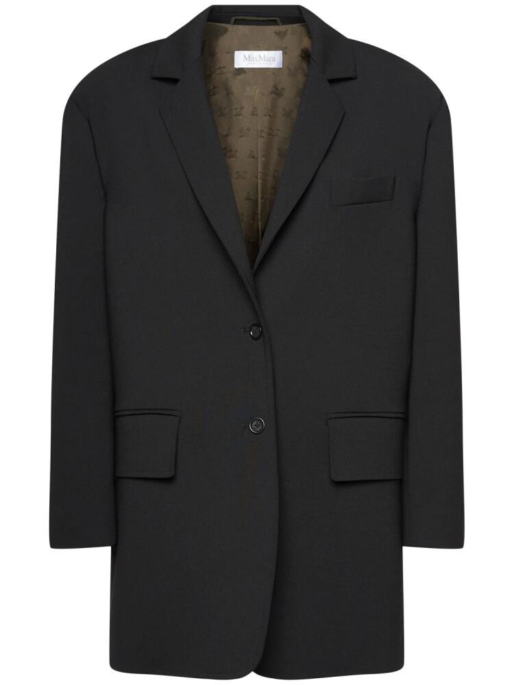 MAX MARA Suez Single Breast Wool Blend Blazer Cover