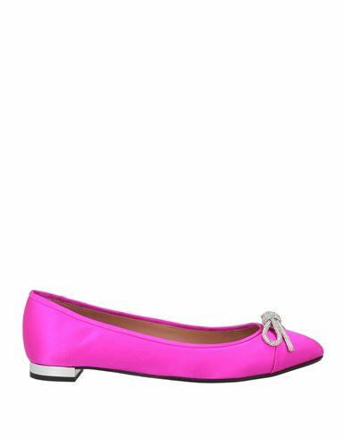 Aquazzura Woman Ballet flats Fuchsia Textile fibers Cover