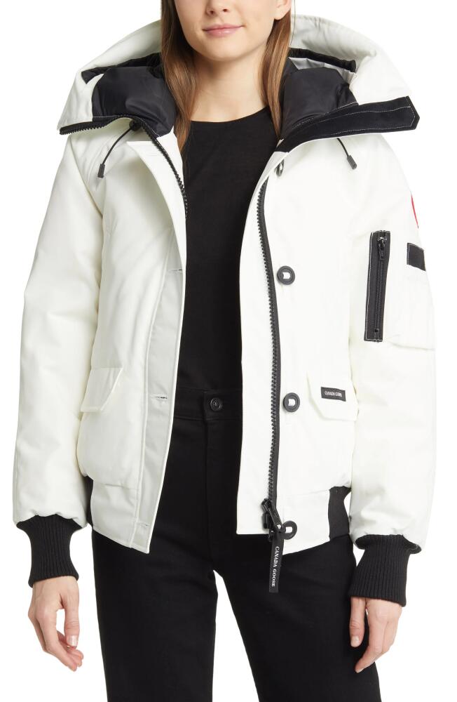 Canada Goose Chilliwack 625 Fill Power Down Bomber Jacket in North Star White Cover