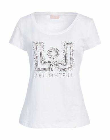 Liu ·jo Woman T-shirt White Cotton Cover