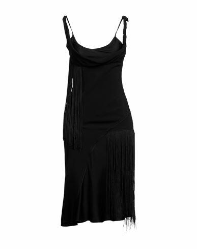 Victoria Beckham Woman Midi dress Black Acetate, Viscose Cover