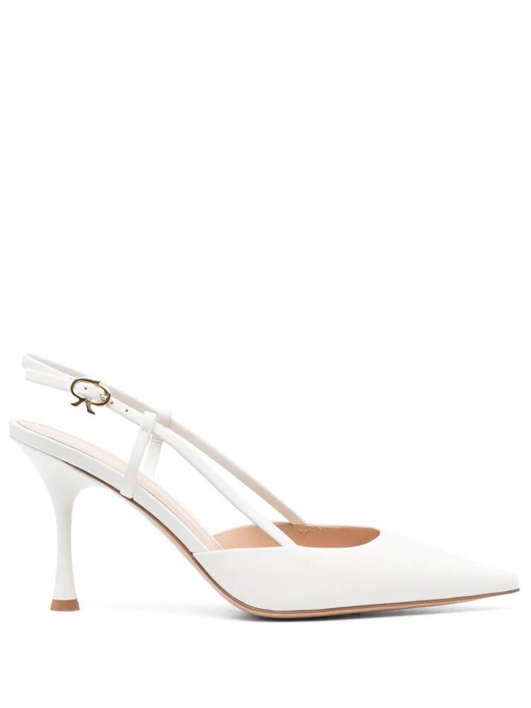 Gianvito Rossi Ascent 85mm slingback pumps - White Cover