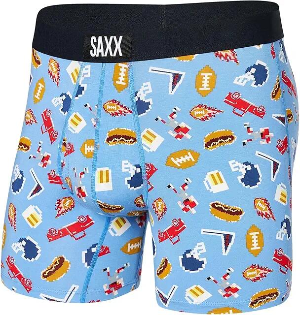 SAXX UNDERWEAR Ultra Boxer Brief Fly (Football Gamer/Blue) Men's Underwear Cover