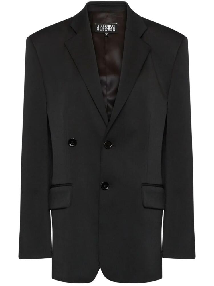 MM6 Maison Margiela notched-lapel blazer - Black Cover