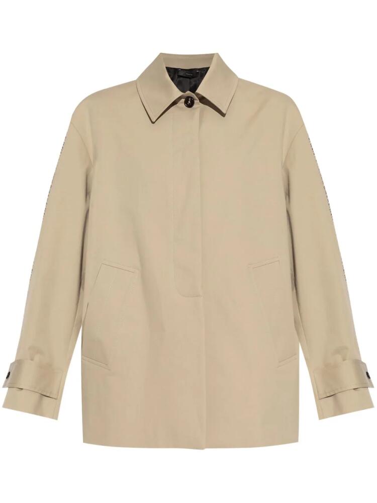 Paul Smith cutaway-collar raglan-sleeves jacket - Neutrals Cover