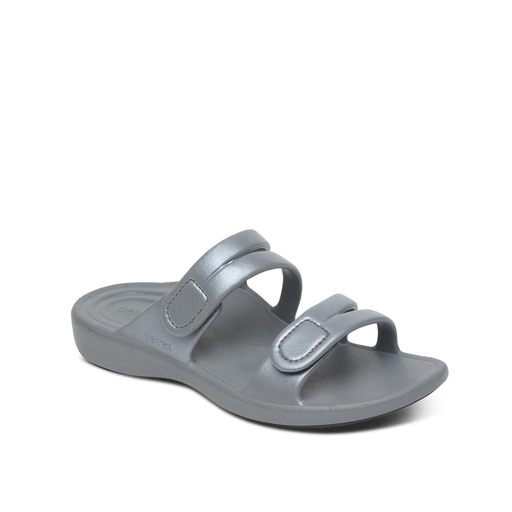 Aetrex Janey Sport Sandal | Women's | Grey Cover