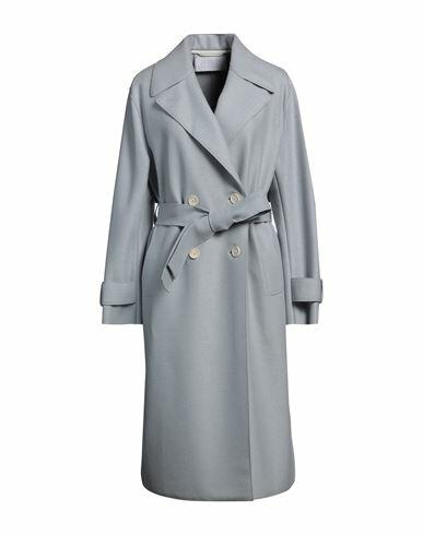 Harris Wharf London Woman Coat Sky blue Virgin Wool Cover