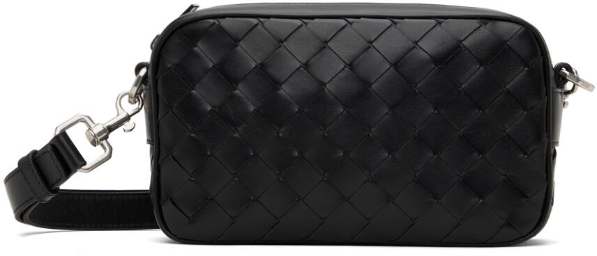 Bottega Veneta Black Mini Intrecciato Camera Bag Cover