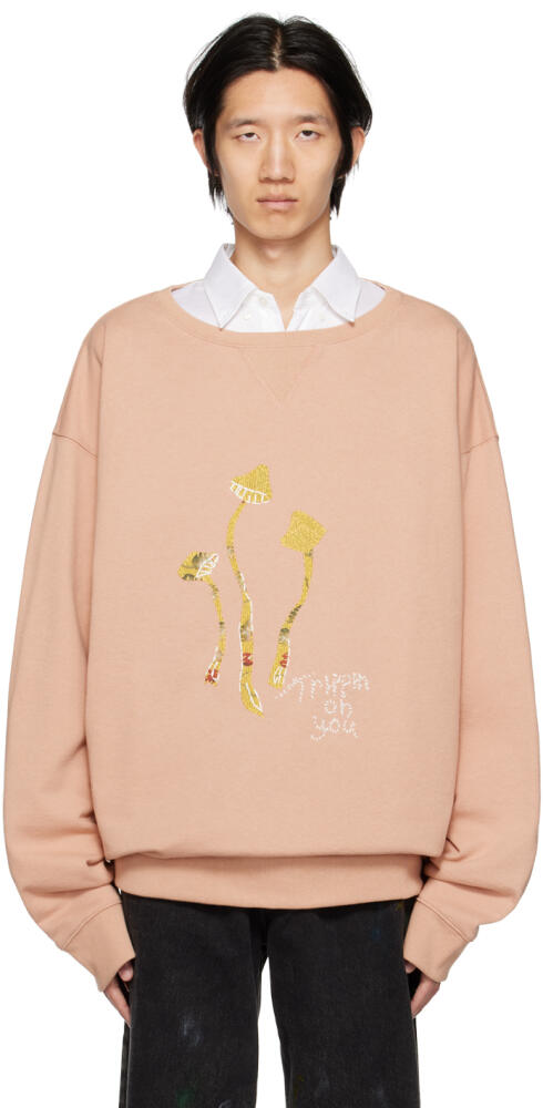 Maison Margiela Pink Mushroom Sweatshirt Cover