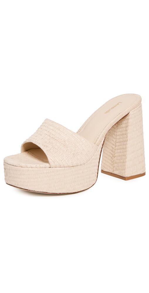 Larroude Dolly Mules Natural Cover