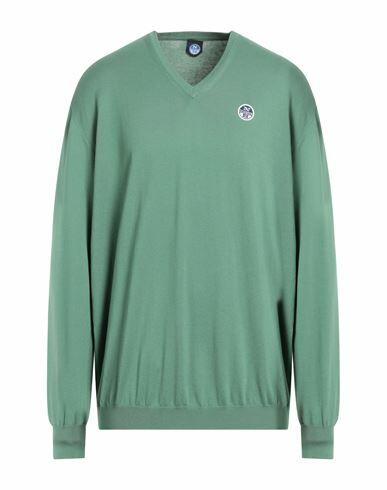 North Sails Man Sweater Green Cotton Cover