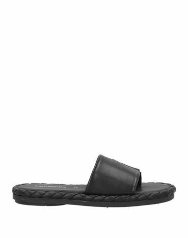 Carmens Woman Sandals Black Soft Leather Cover