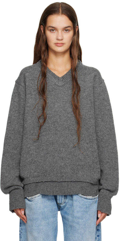 Maison Margiela Gray Layered Sweater Cover