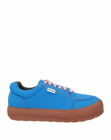 Sunnei Man Sneakers Azure Textile fibers Cover