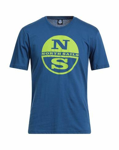 North Sails Man T-shirt Blue Cotton Cover