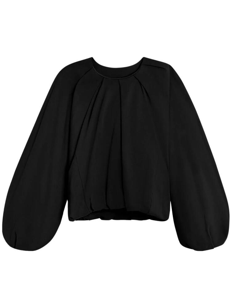 Axel Arigato Sade Gathered Pullover - Black Cover