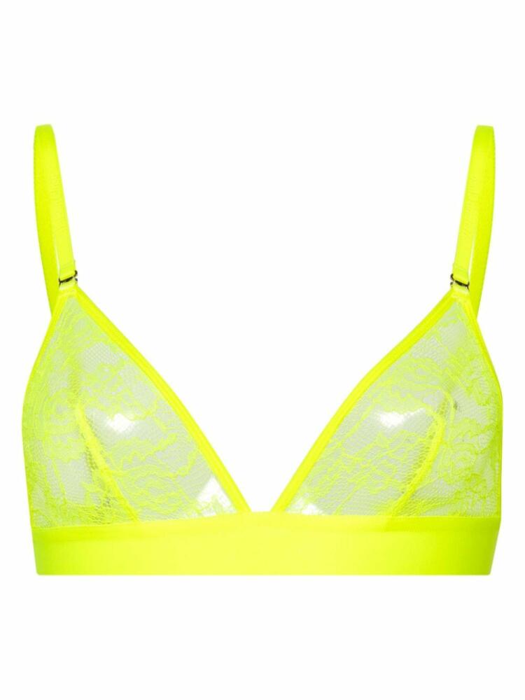 Maison Close triangle bra - Yellow Cover