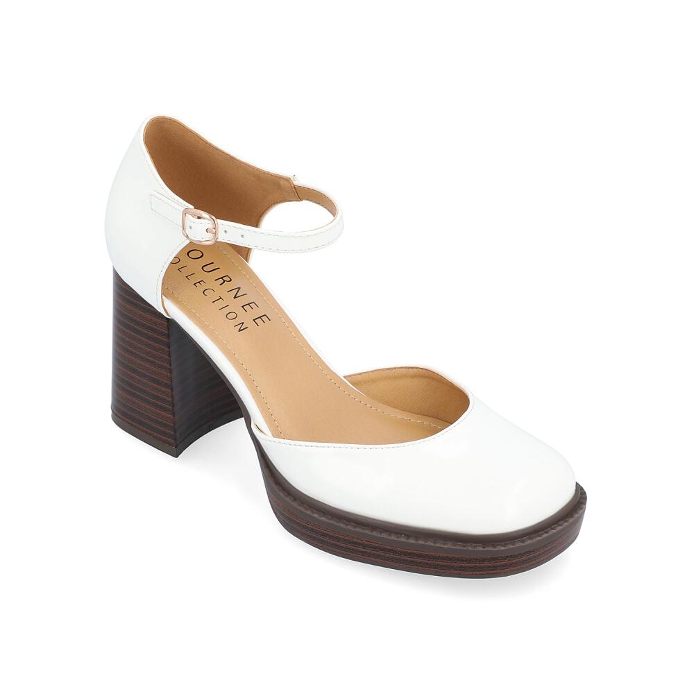 Journee Collection Sophilynn Platform Pump | Women's | White Cover