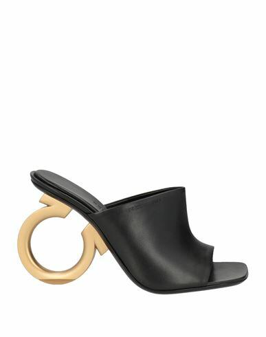 Ferragamo Woman Sandals Black Lambskin Cover