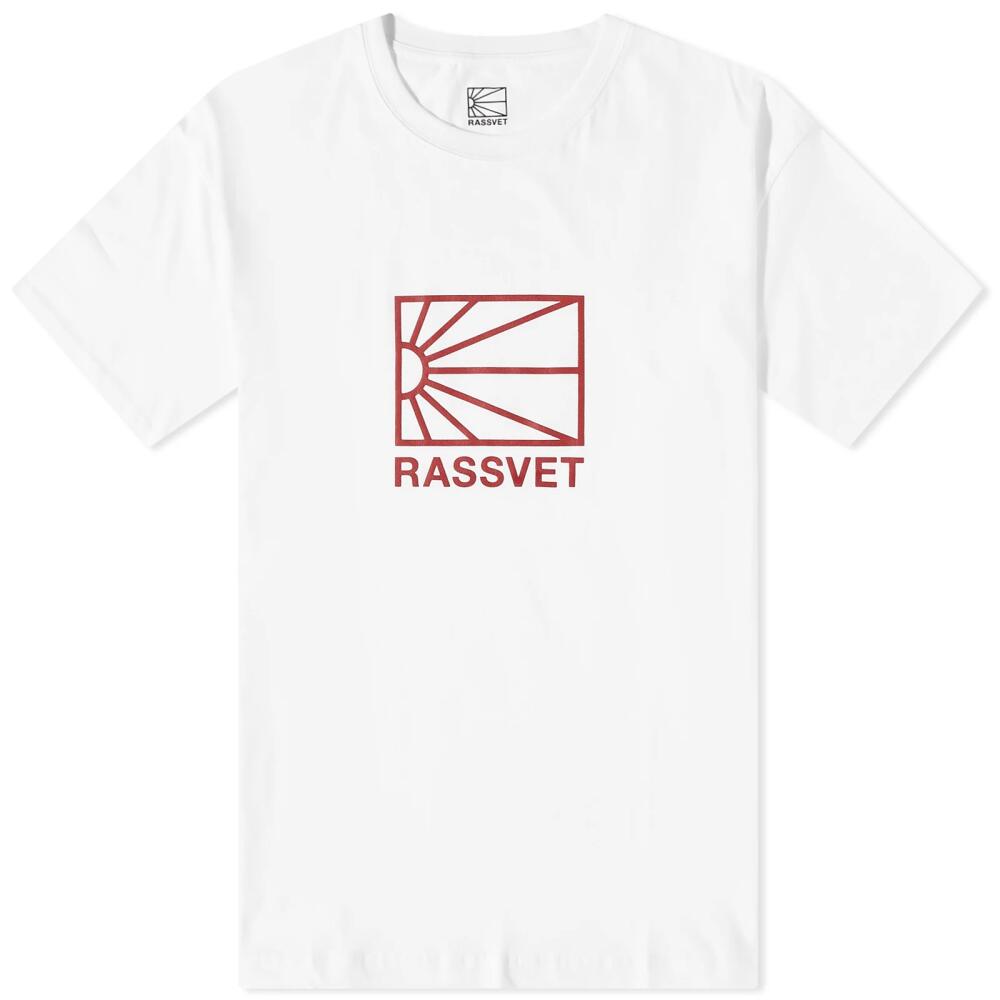 RASSVET Men's Logo T-Shirt in White Cover