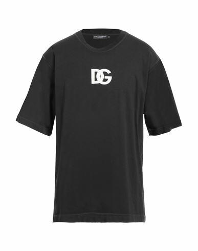 Dolce & gabbana Man T-shirt Steel grey Cotton Cover