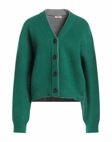 N°21 Woman Cardigan Green Virgin Wool, Polyamide Cover