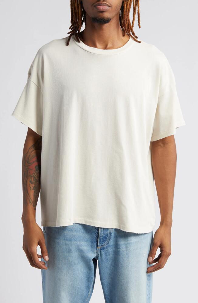 Elwood Oversize Crewneck T-Shirt in White Oak Cover