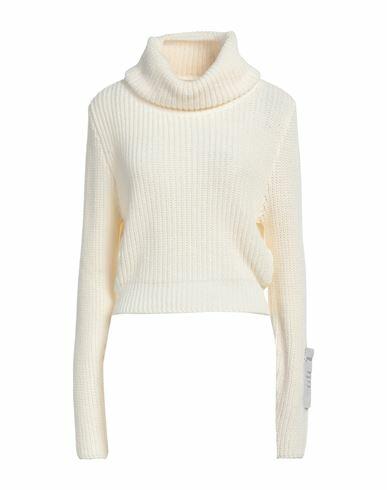 Hinnominate Woman Turtleneck Ivory Acrylic, Polyester Cover