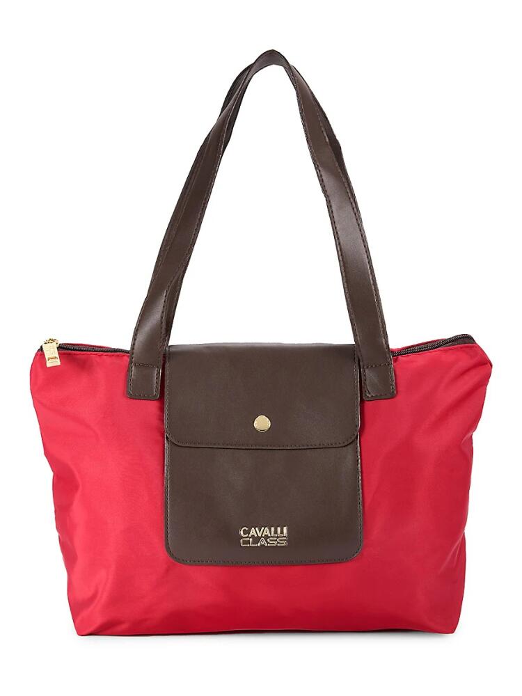 Cavalli Class by Roberto Cavalli Women's Colorblock Tote - Red Cover