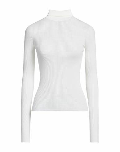 Sportmax Woman Turtleneck Ivory Virgin Wool Cover