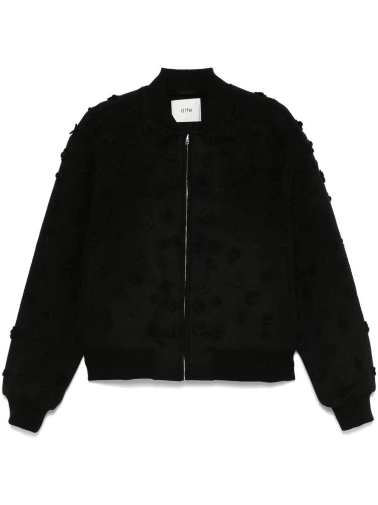 ARTE Flower bomber jacket - Black Cover